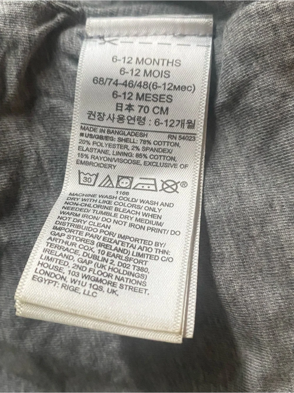 GAP Kids Blue Washed Denim Button-Up Jacket
